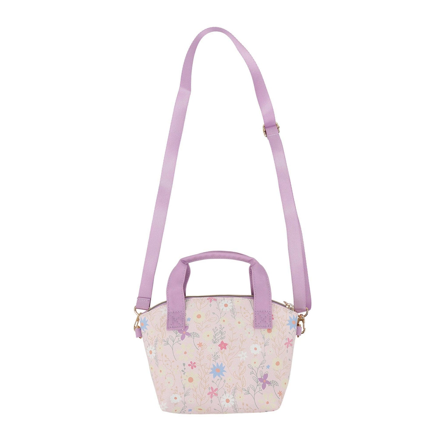 Disney Minnie Mouse Covering Mouth Pose Pink 9.25" Mini PU Handbag